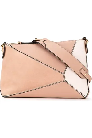 Loewe 2010-2024 mini Puzzle Umhängetasche aus Leder und Wildleder