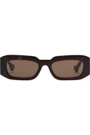 Gucci Eckige Sonnenbrille in Schildpattoptik