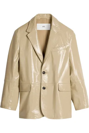 Ami Lederblazer mit fallendem Revers