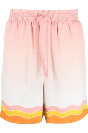 Casablanca Seidenshorts mit Rainbow Monogram