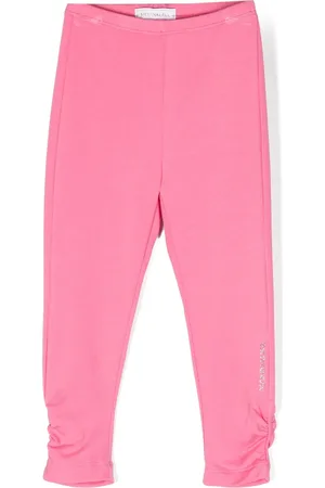 MONNALISA Geraffte Leggings mit Kristallen