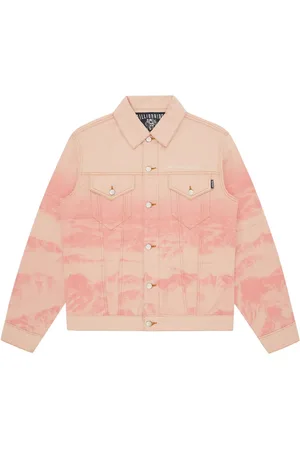 Billionaire Boys Club Jeansjacke mit Mountain-Print