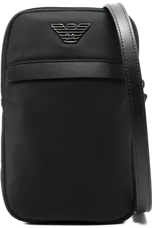 Emporio Armani Kuriertasche mit Logo-Schild