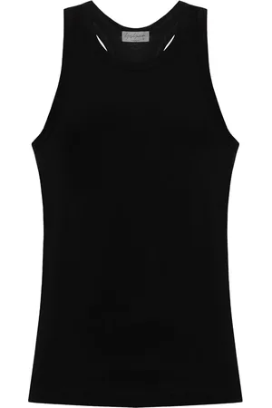YOHJI YAMAMOTO Trägershirt mit Rundhalsausschnitt