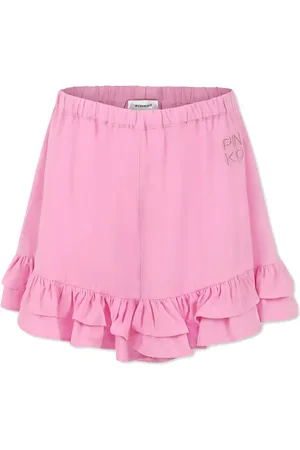 Pinko Shorts mit Logo-Stickerei