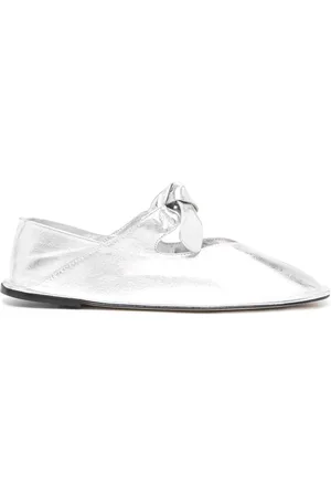 Hereu Llasada Ballerinas im Metallic-Look