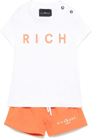John Richmond Set aus T-Shirt und Shorts mit Logo