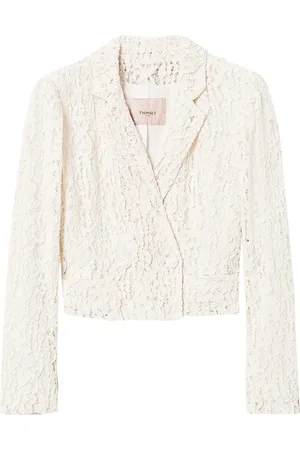 Twin-Set Blazer mit Spitzeneinsatz