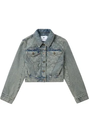 Marine Serre Moon Laser Cropped-Jacke