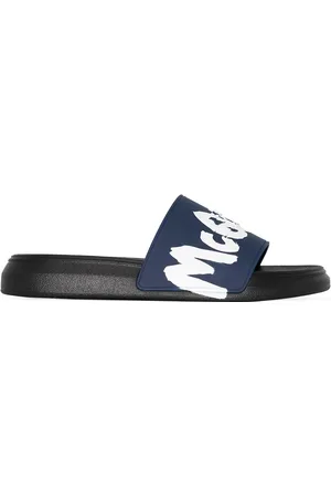 Alexander McQueen Pantoletten mit Logo