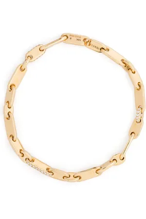 MAOR 18kt Monolinka Gelbgoldarmband mit 4MM Diamanten