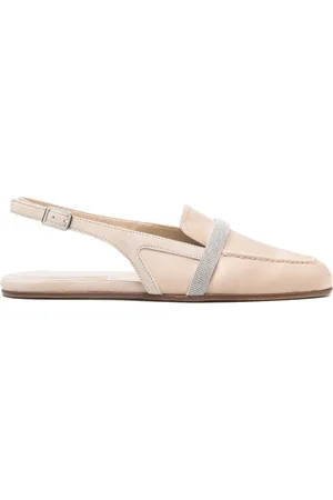 PESERICO SIGN Slingback-Mules aus Satin