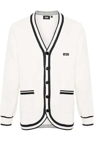 GCDS V-Ausschnitt-Cardigan aus Bouclé-Strick