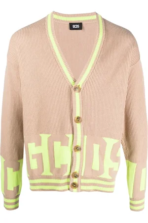 GCDS Gerippter Cardigan mit Logo