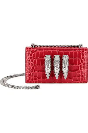 Philipp Plein Schultertasche mit Kroko-Effekt