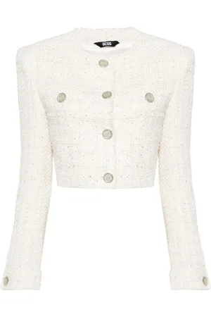 GCDS Cropped-Jacke aus Tweed