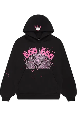 Sp5der 555 Web "Black/Pink" Hoodie