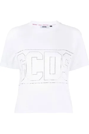 GCDS T-Shirt mit Logo-Applikation