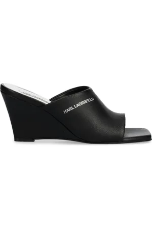 Karl Lagerfeld Mules mit Logo-Print