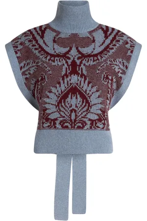 Etro Strickoberteil mit Blumenjacquard