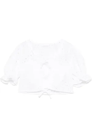 MISS GRANT Bluse mit Stickerei