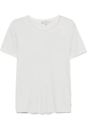 REMAIN T-Shirt mit Mesh-Besatz