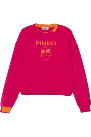 Pinko Pullover mit Intarsien-Logo