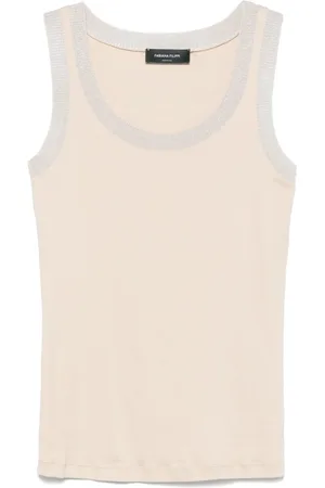 Fabiana Filippi Tanktop mit Lurex-Besatz