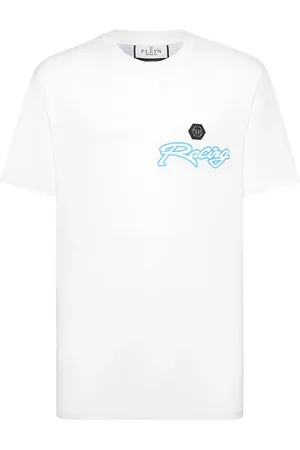 Philipp Plein Gestreiftes Hexagon T-Shirt