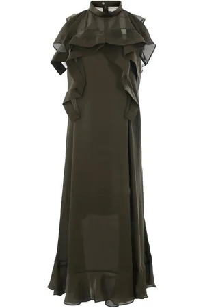 SACAI Ärmelloses Chiffonkleid