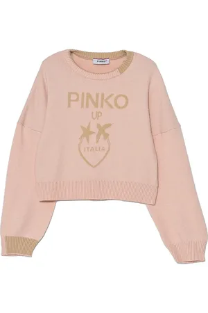 Pinko Pullover mit Intarsien-Logo