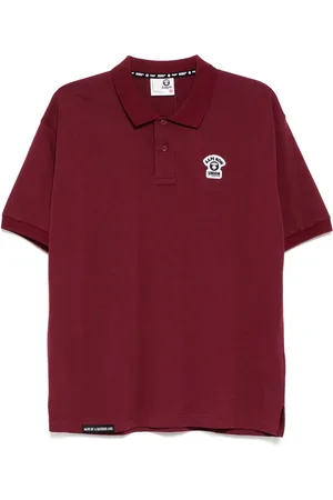 A Bathing Ape Poloshirt mit Moonface-Logo