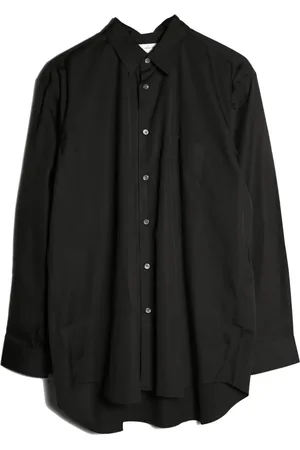 Comme des Garçons Curved-hem wool shirt