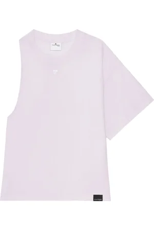 Courrèges Asymmetrisches T-Shirt aus Scuba-Jersey