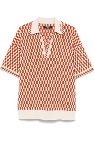 AMIRI Oberteil mit Schachbrettmuster