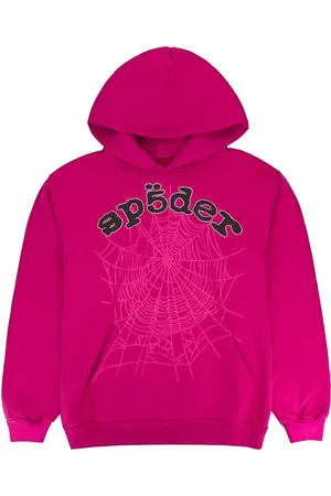 Sp5der OG Web "Pink" Hoodie