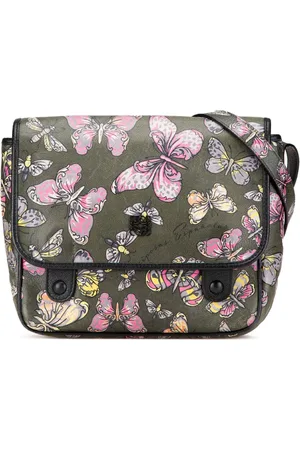 Loewe 2013 Tales of Spain Anagram Umhängetasche aus Leder mit Schmetterling-Print