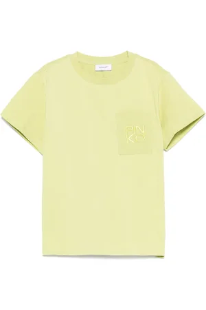 Pinko T-Shirt mit Logo-Stickerei