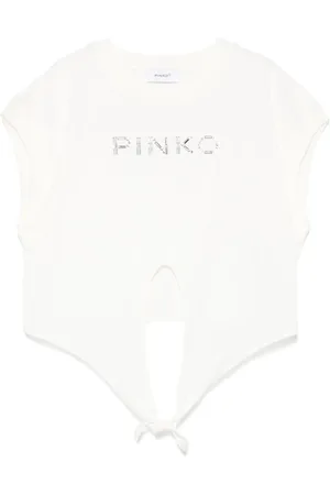 Pinko T-Shirt mit Nietenlogo