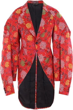Comme des Garçons Sakko mit Jacquard-Blumenmuster