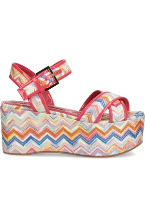 Missoni Plateau-Sandalen mit Zickzackmuster