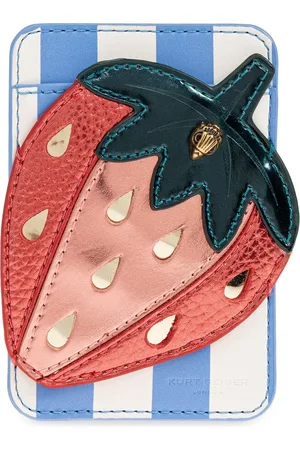 Kurt Geiger Kartenetui mit Erdbeermotiv