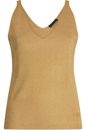 Liu Jo Metallic-Tanktop mit V-Ausschnitt