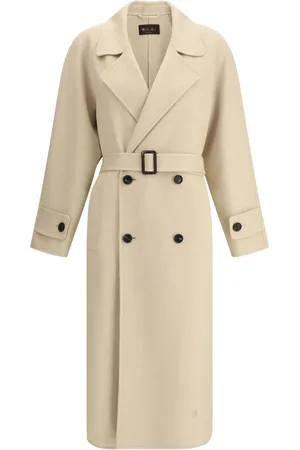Loro Piana Doppelreihiger Mantel mit Gürtel