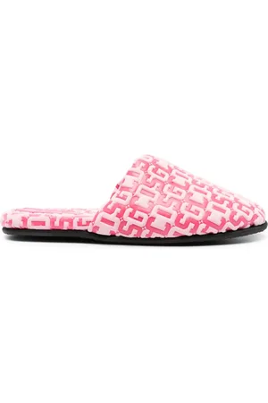 GCDS Slipper mit Monogrammmuster