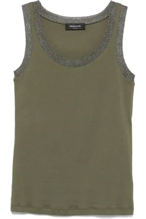 Fabiana Filippi Tanktop mit Lurex-Besatz