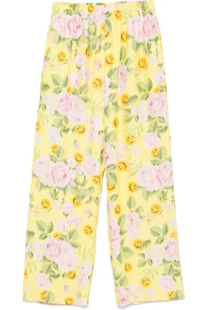 Moschino Palazzohose mit Blumen-Print