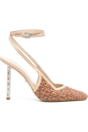 GCDS Cube Pumps mit Monogramm-Bast 100mm
