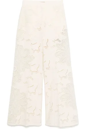 Elie saab Bestickte Palazzohose