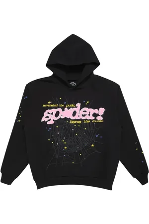 Sp5der "Black" Hoodie mit grafischem Print